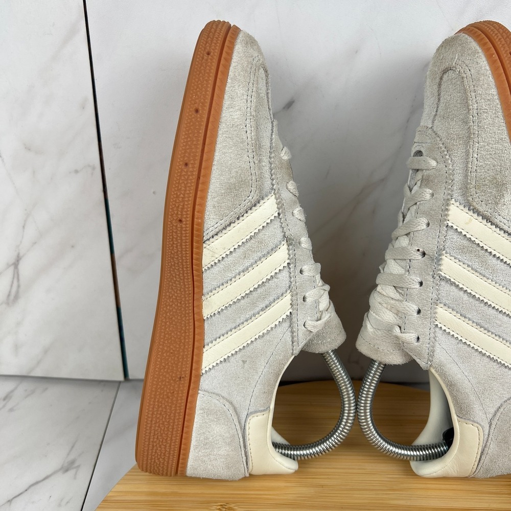 Adidas Handball Spezial Womens Size 6 Wonder Silver Off Suede White Shoes IF6491 - Picture 5 of 12